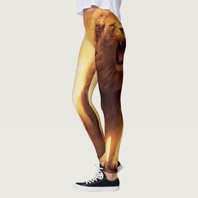 Löwe von Judah - Jah Rasta - Power Yoga Leggings (Links)