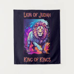 Löwe von Judah Jesus Faith Christliche Kunst Wandteppich