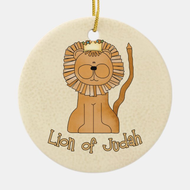 Löwe von Judah Keramik Ornament (Vorne)