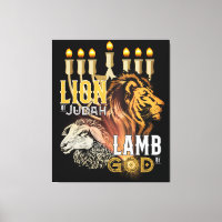 Löwe von Judah Lamm der Leinwand Gottes