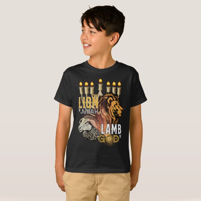 Löwe von Judah Lamm von Gottes T - Shirt (Vorne ganz)