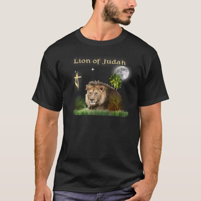 Löwe von Judah Merchandise T-Shirt (Vorderseite)