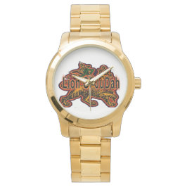 Löwe von Judah Oversized Gold Bracelet Armbanduhr
