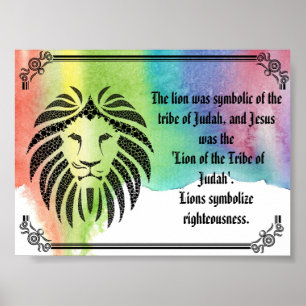 Löwe von Judah Plakat