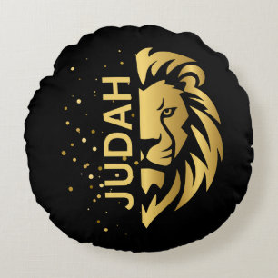Löwe von Judah Rundes Kissen