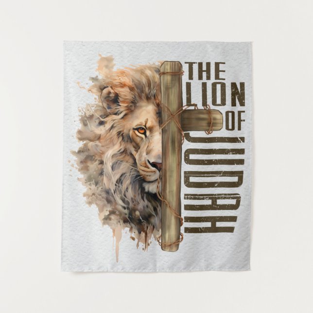 Löwe von Judah Tapestry Wandteppich (Vorderseite)