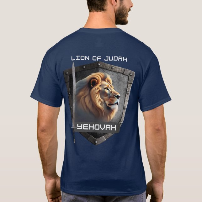 Löwe von Judah Yehovah T-Shirt (Rückseite)
