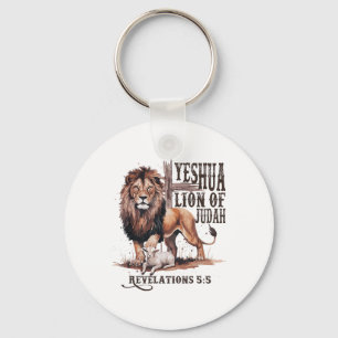 Löwe von Judah Yeshua Jesus Bible Religious Christ Schlüsselanhänger