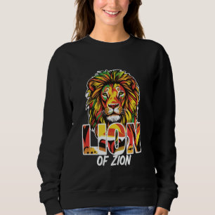 Löwe von Zion Rasta Reggae Design Sweatshirt