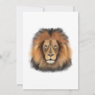 Löwe Wasserfarbe Leo König Safari Tier Dschungel K Einladung