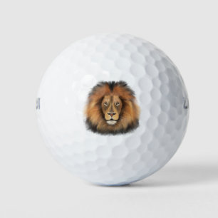 Löwe Wasserfarbe Leo König Safari Tier Dschungel K Golfball