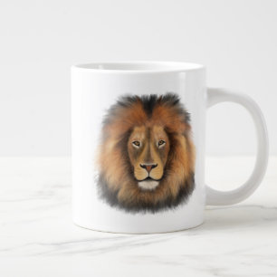 Löwe Wasserfarbe Leo König Safari Tier Dschungel K Jumbo-Tasse