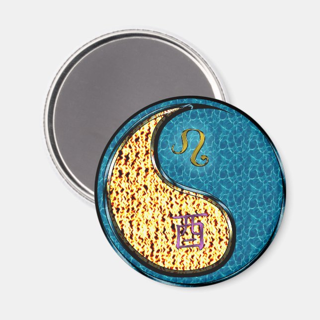 Löwe & Wasserhahn Magnet (Vorderseite/Rückseite)