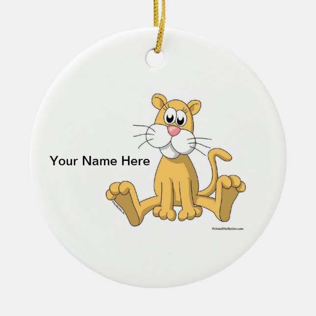 Löwe — Weibliche Keramikornament (Vorne)