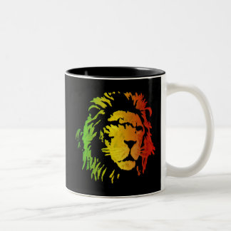 Löwe Zion Judah des Reggae-Löwes Zweifarbige Tasse