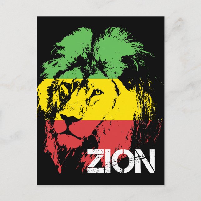 Löwe Zion Postkarte (Vorderseite)
