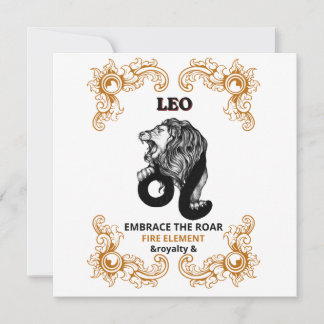 Löwe Zodiac Königlichkeit | Umarme das Feuer Eleme Einladung