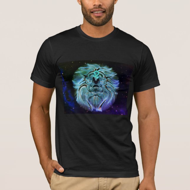 Löwe zodiaktischer T - Shirt (Vorderseite)