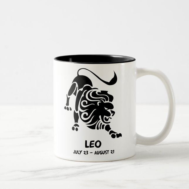 Löwe Zweifarbige Tasse (Rechts)