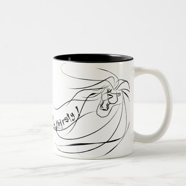 Löwe Zweifarbige Tasse (Rechts)
