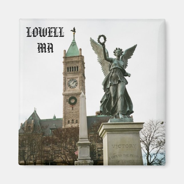 LOWELL MASSACHUSETTS CITY HALL MAGNET (Devant)