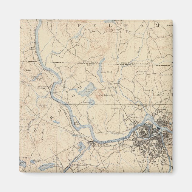 Lowell, Massachusetts Magnet (Vorne)