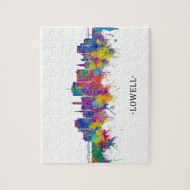 Lowell Massachusetts Skyline (Vertikal)