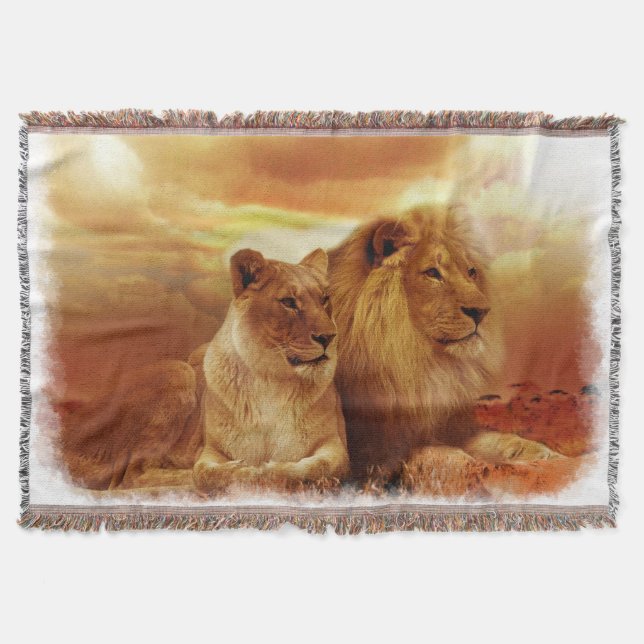 Löwen 1A Schubblanket Decke (Vorderseite)