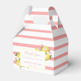 Löwen Gelb und Rosa Wasserfarben Kinderdusche Geschenkschachtel