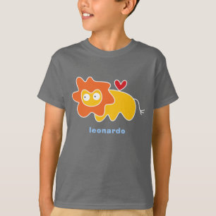 Löwen-Kinder-Cartoon Lustiges individuelles Gesche T-Shirt
