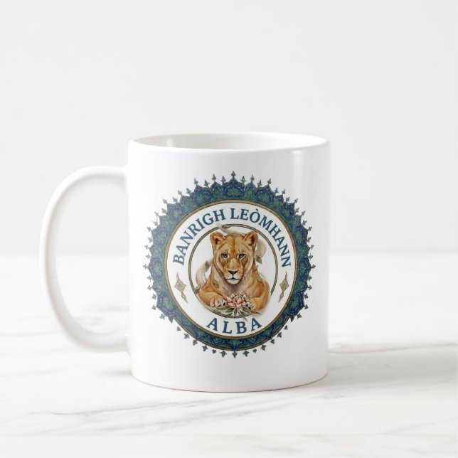 Löwen königin. Schottland Kaffeetasse (Links)