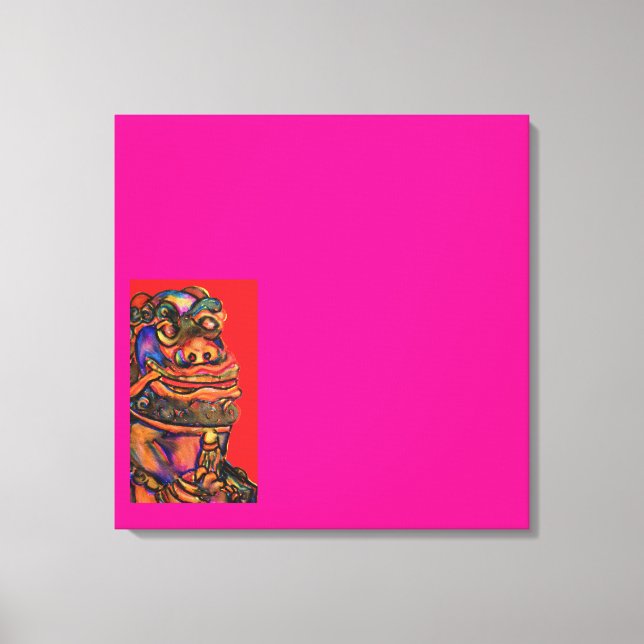 Löwen Leinwanddruck (Vorderseite)