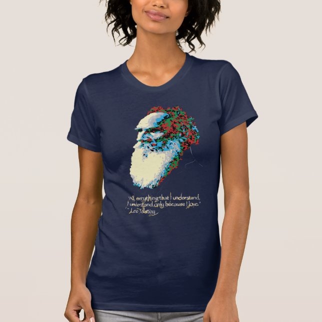 Löwen Liebe (dunkle Farben) T-Shirt (Vorderseite)
