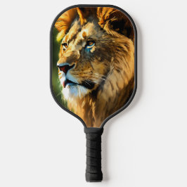 Löwen-Logo Schwarze Neopren-Hülle Pickleball Schläger