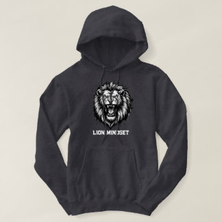 Löwen-Mentalität Mächtiger Löwe Grafik Tier Hoodie