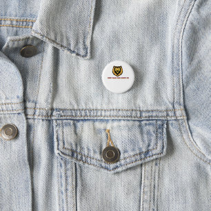 Löwen-Schild-Pin-Button "Keep Calm and Carry On" – Button