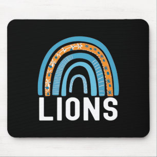 Löwen Schul-Sport-Fan-Team Zurück zur Schule Geist Mousepad
