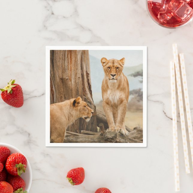 Löwen Serviette (Beispiel)