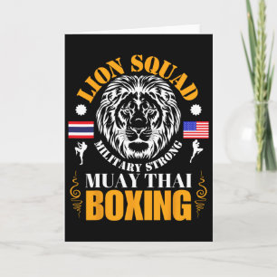 Löwen-Squad Thailand Kickboxen Muay Thai Mma Train Karte