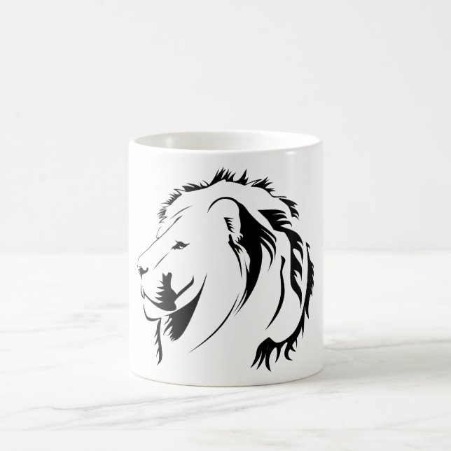 Löwen-Stammes-001 Kaffeetasse (Mittel)
