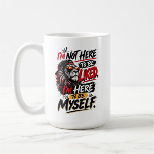 Löwen-Straßenstil Sei Du Selbst Design Kaffeetasse