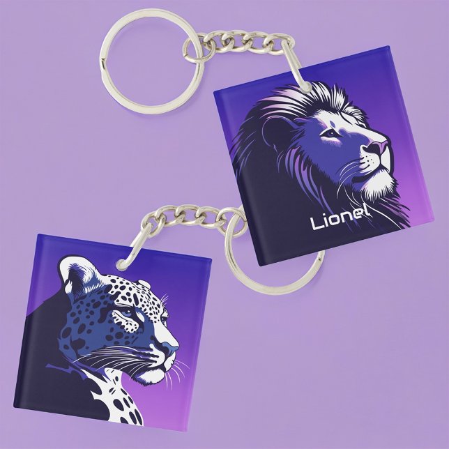 Löwen und Leopard der 80er Jahre Schlüsselanhänger (Von Creator hochgeladen)