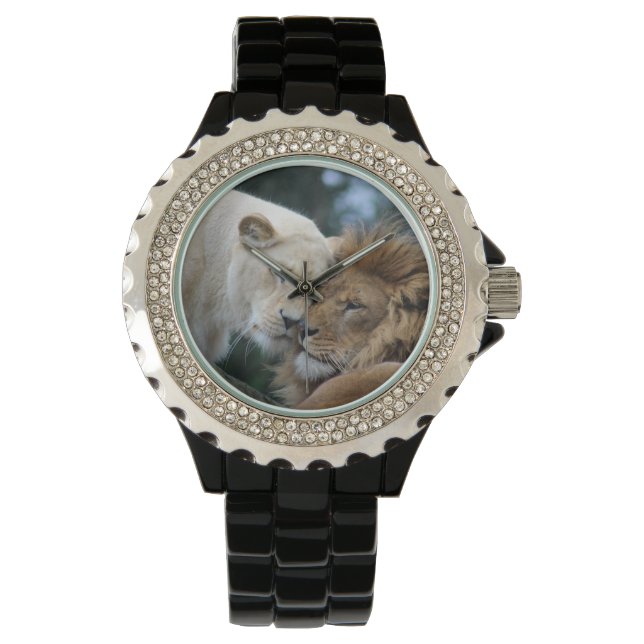 Löwen und Löwen Armbanduhr (Vorderseite)