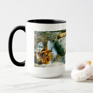 Löwen und Reflektionen Tasse
