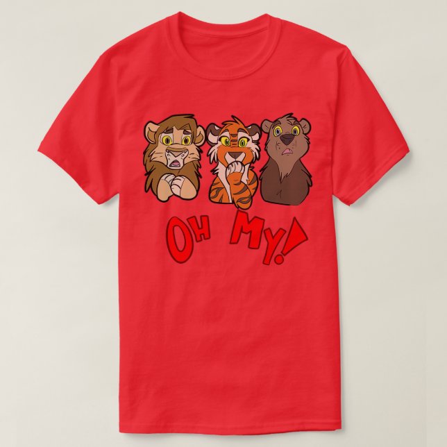 Löwen und Tiger und Bären Oh mein T-Shirt (Design vorne)