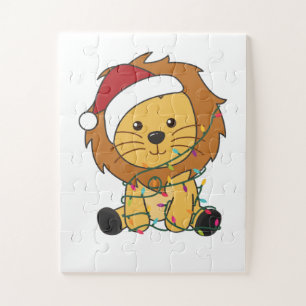 Löwen Weihnachtsschnee Wintertiere Löwen