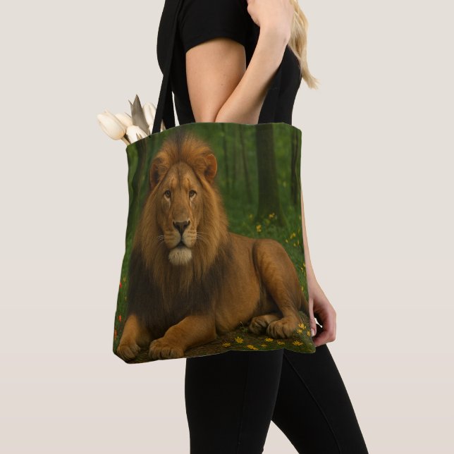 Löwen-Wildnis  Tasche (Von Nahem)