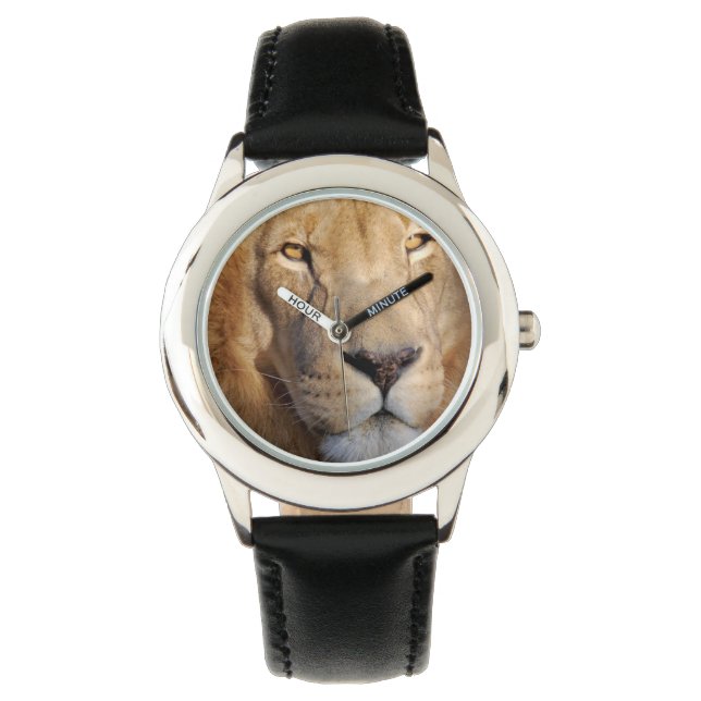 Löwenbilder Armbanduhr (Vorderseite)