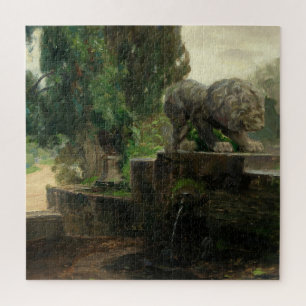 Löwenbrunnen in Rom (von H.A. Brendekilde)