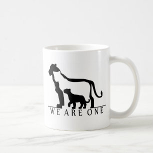 Löwenfamilie (weiße Version) Kaffeetasse